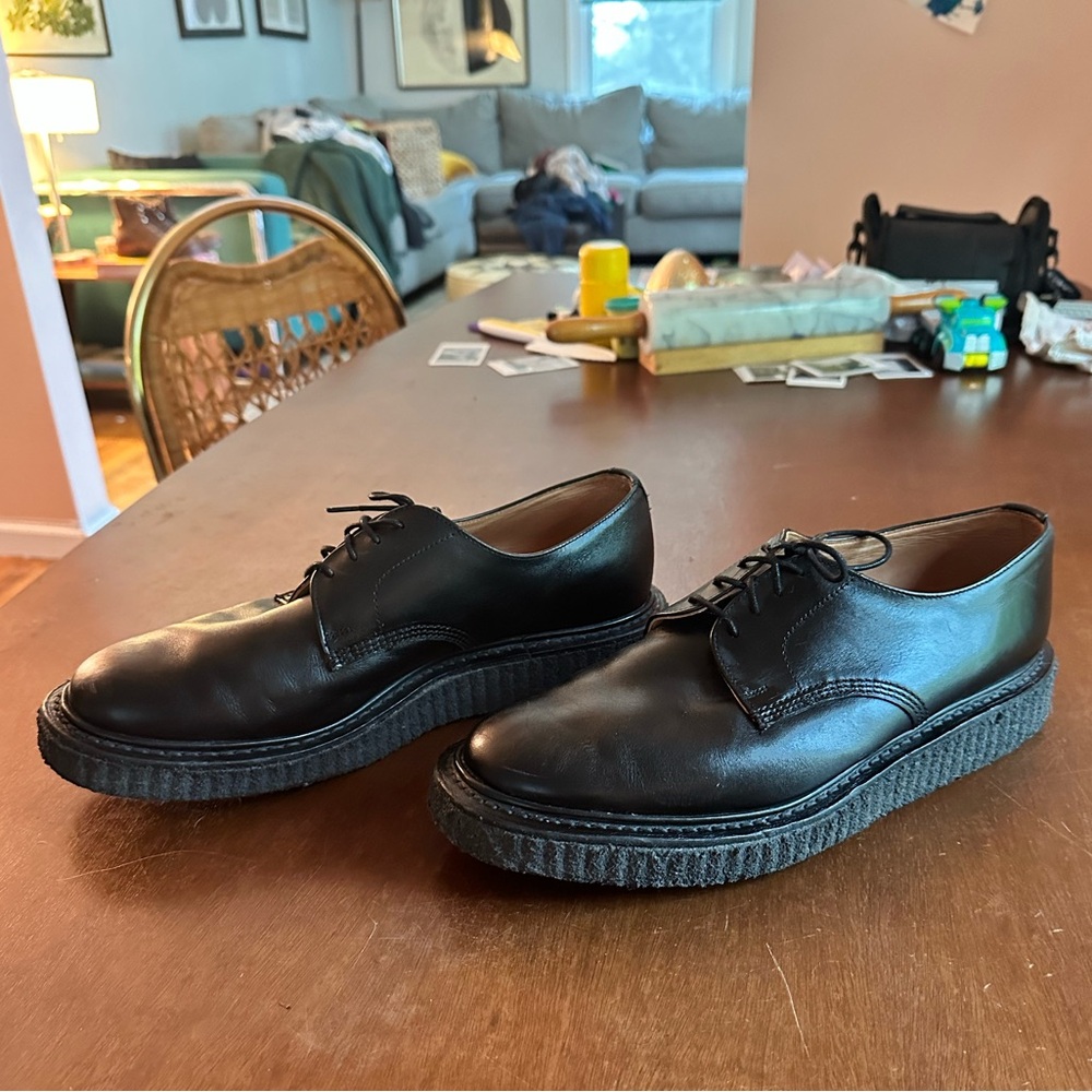 Used men’s black George Cox derby Creepers men’s US size 10 UK size 9